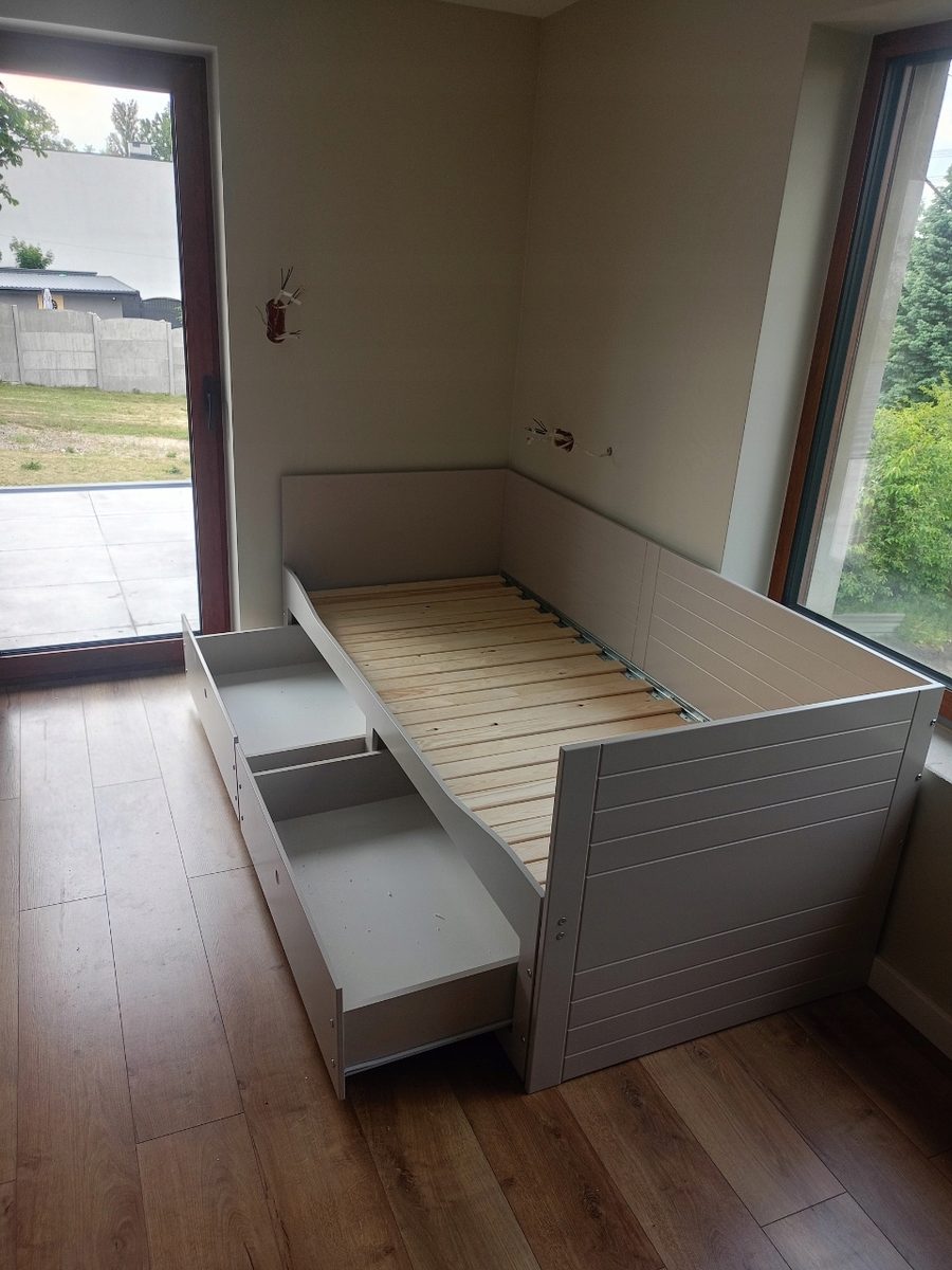 Rozkladacia posteľ HERMES kašmírová - rozložená nr 2