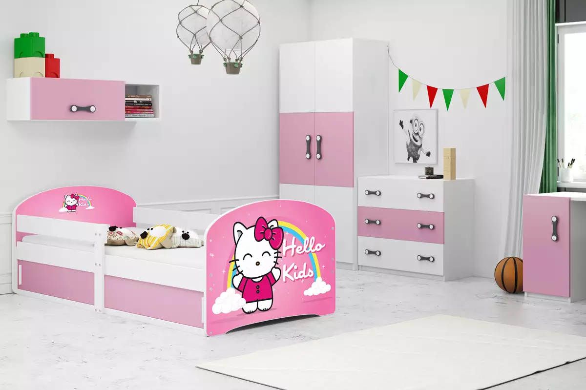 Posteľ LUKI 160x80cm - Biela - Hello Kids
