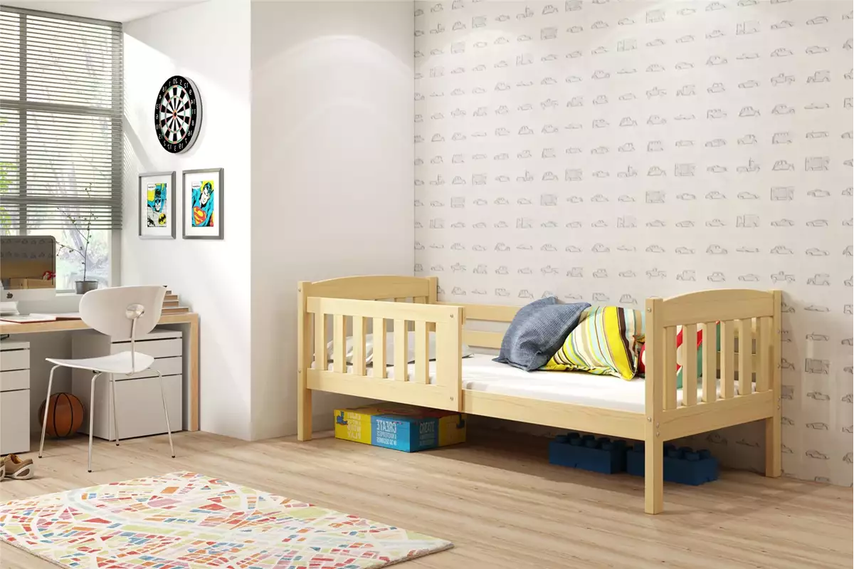 Posteľ KUBO 1 160x80 borovica (bez zásuvky)