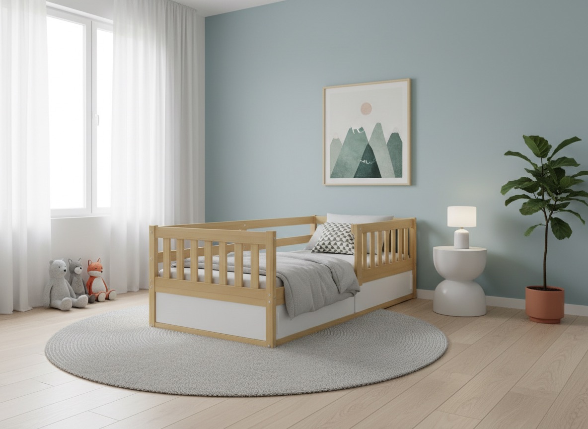 Posteľ SMART 160x80 - Borovica s úložným priestorom