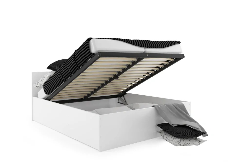 Široká posteľ (výklopná) PANAMAX 160x200cm BIELA