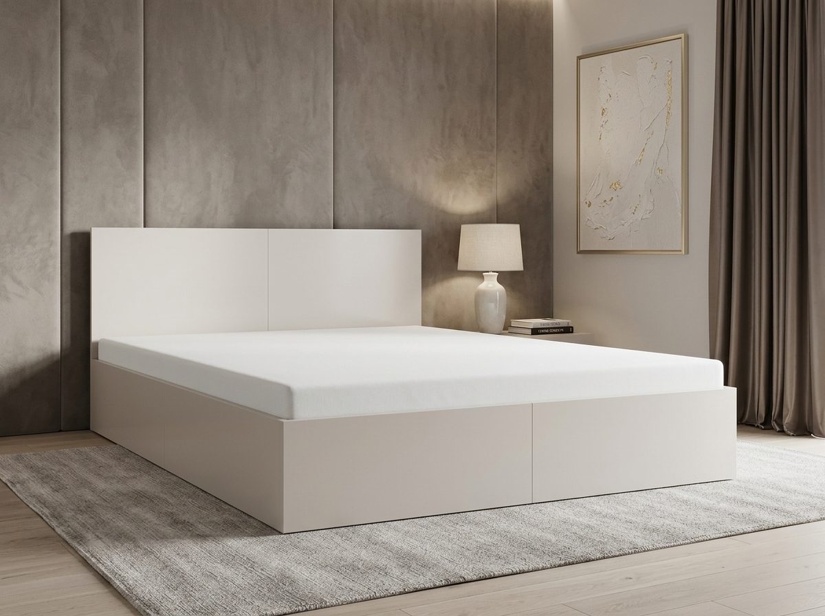 Manželská posteľ s úložným priestorom PAX 140x200 – kašmírová