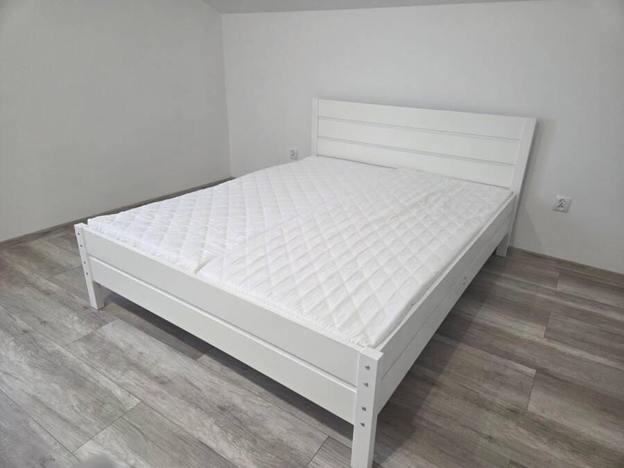 Manželská posteľ CONTINENTAL 140x200 biela