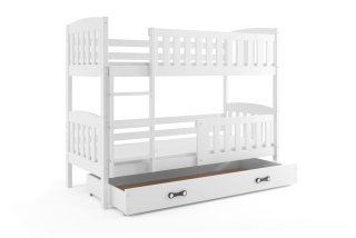 Poschodová posteľ KUBO 200x90 | biela