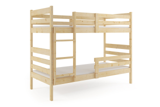 Poschodová posteľ s matracmi ERIK natural 190x90 borovica