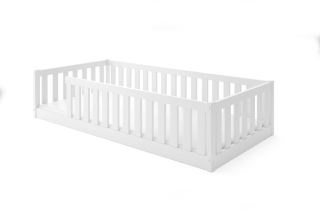 Posteľ BELLA SIMA 190x90 Montessori z masívu – biela