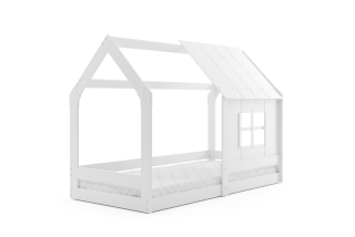 Domčeková posteľ so strieškou DOMČEK 1 160×80 cm biela