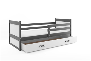 Posteľ RICO 1 190x90 grafitová - biela