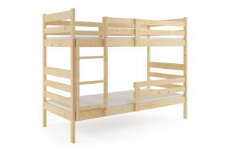 Poschodová posteľ s matracmi ERIK natural 200x90 borovica